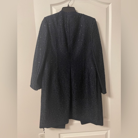 Beautiful beaded navy suit set - Picture 2 of 8